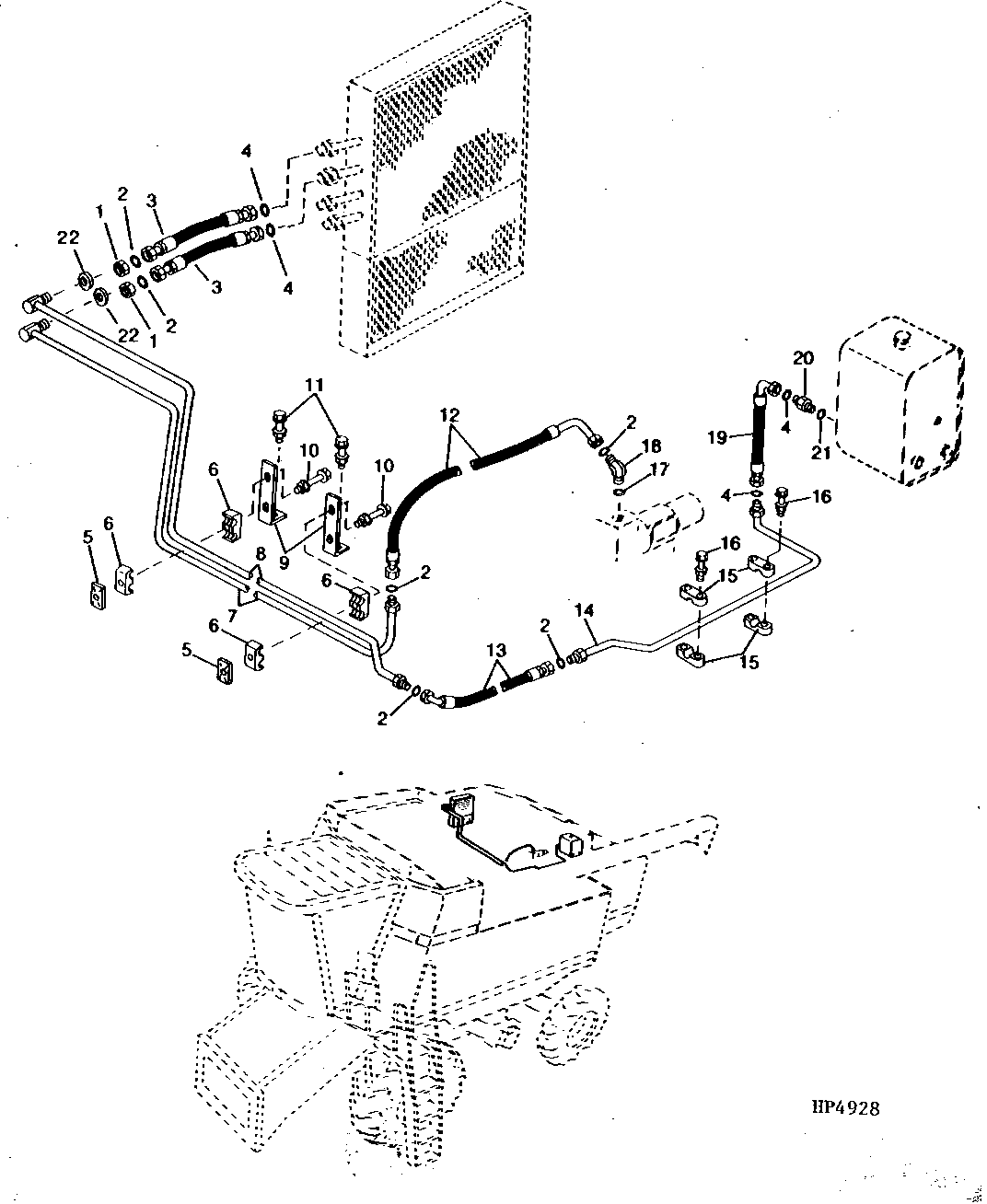 Hydrostatic Oil Cooler Lines and Hoses (640101 - 665100)