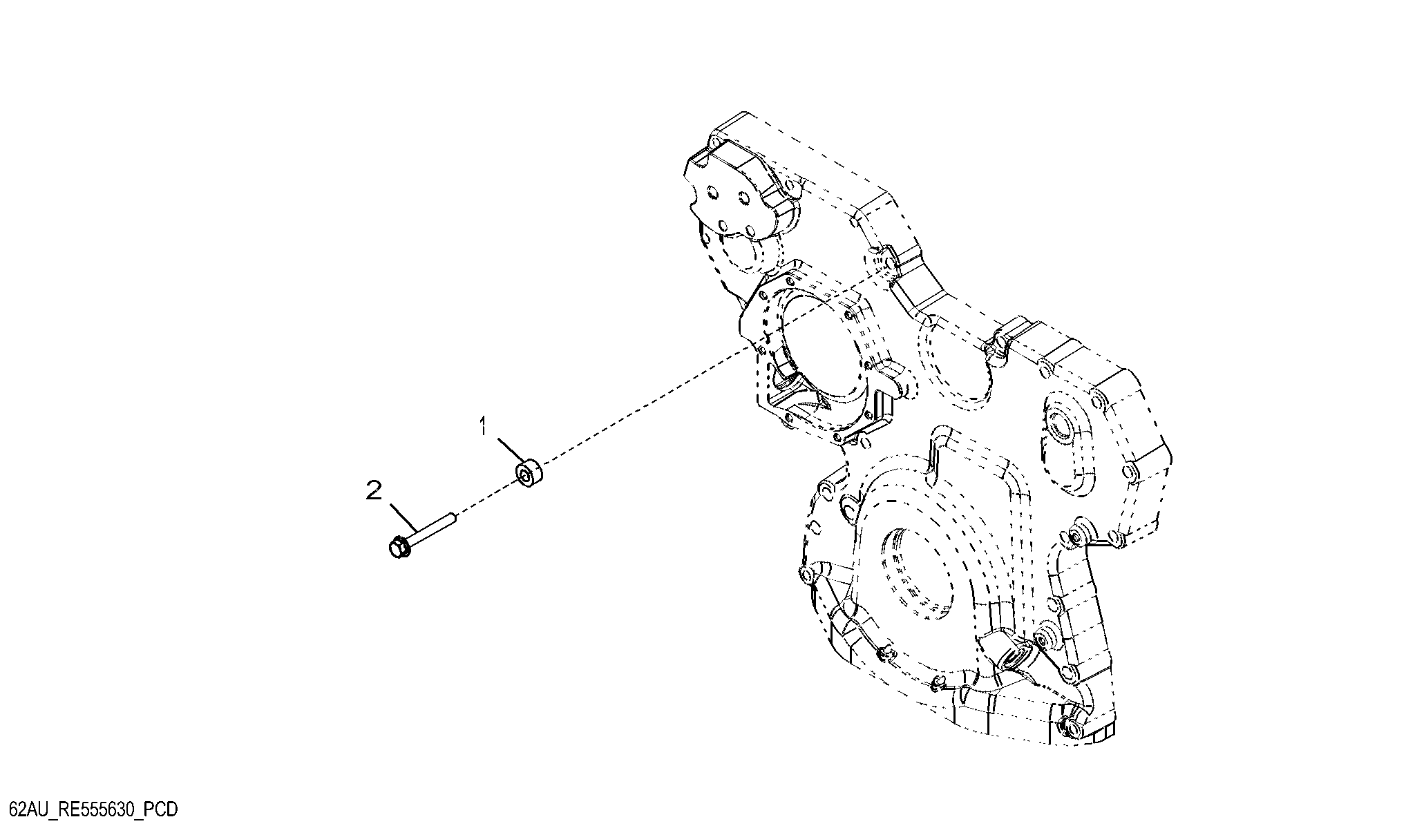 62AU Alternator Mounting Hardware (004183 - )