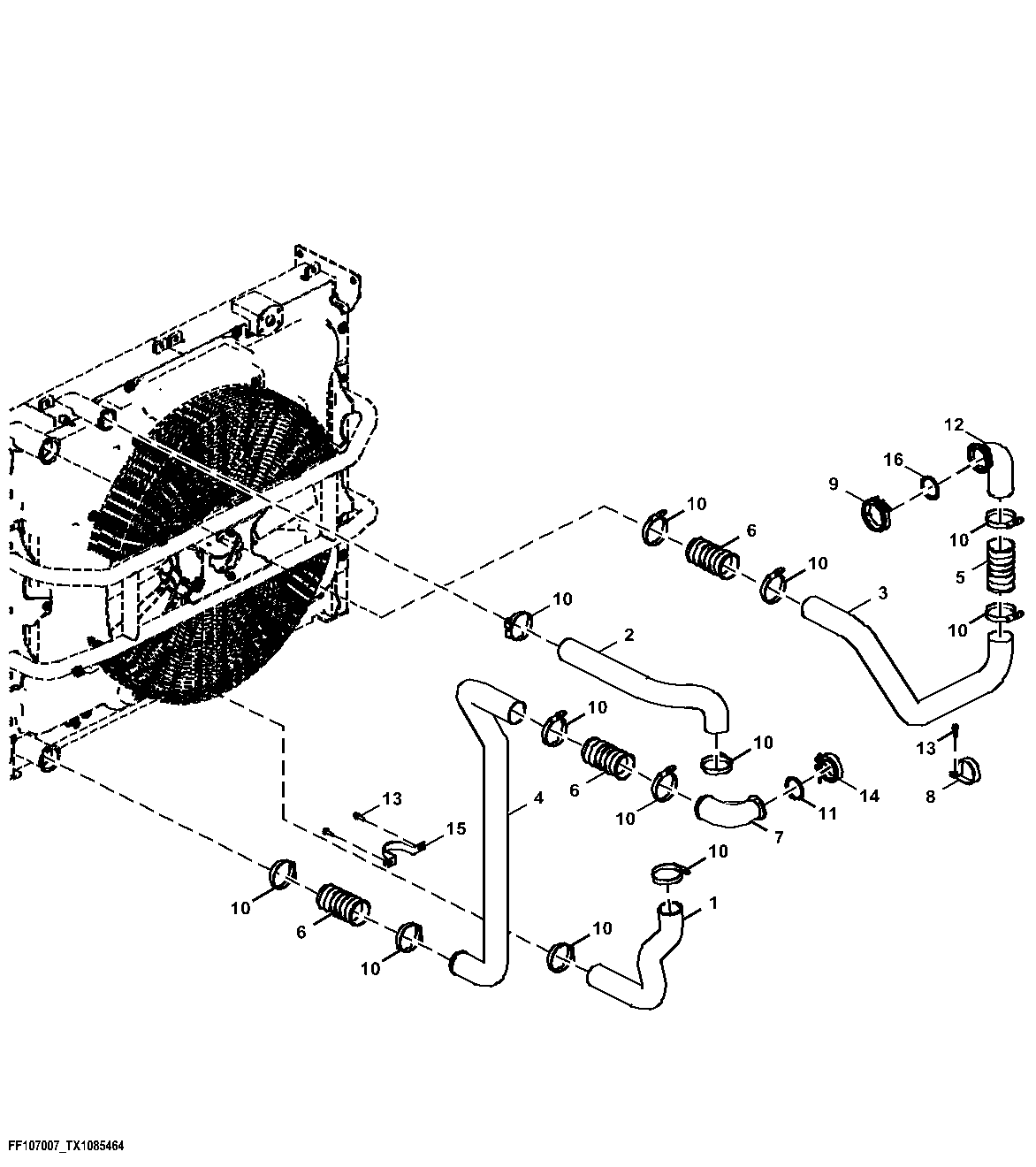 Intercooler Tubes and Engine Radiator Hoses