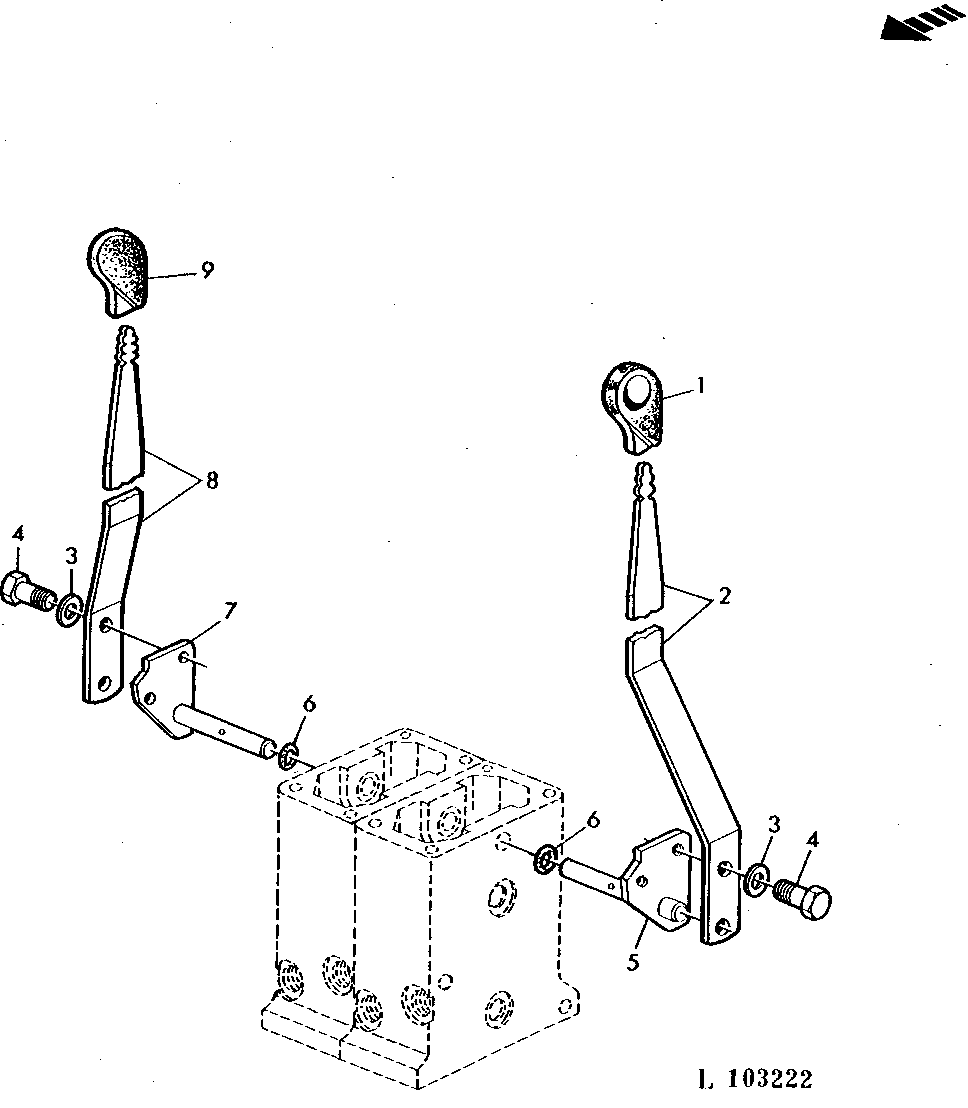 SELECTIVE CONTROL VALVE LEVERS (POPPET VALVE TYPE)