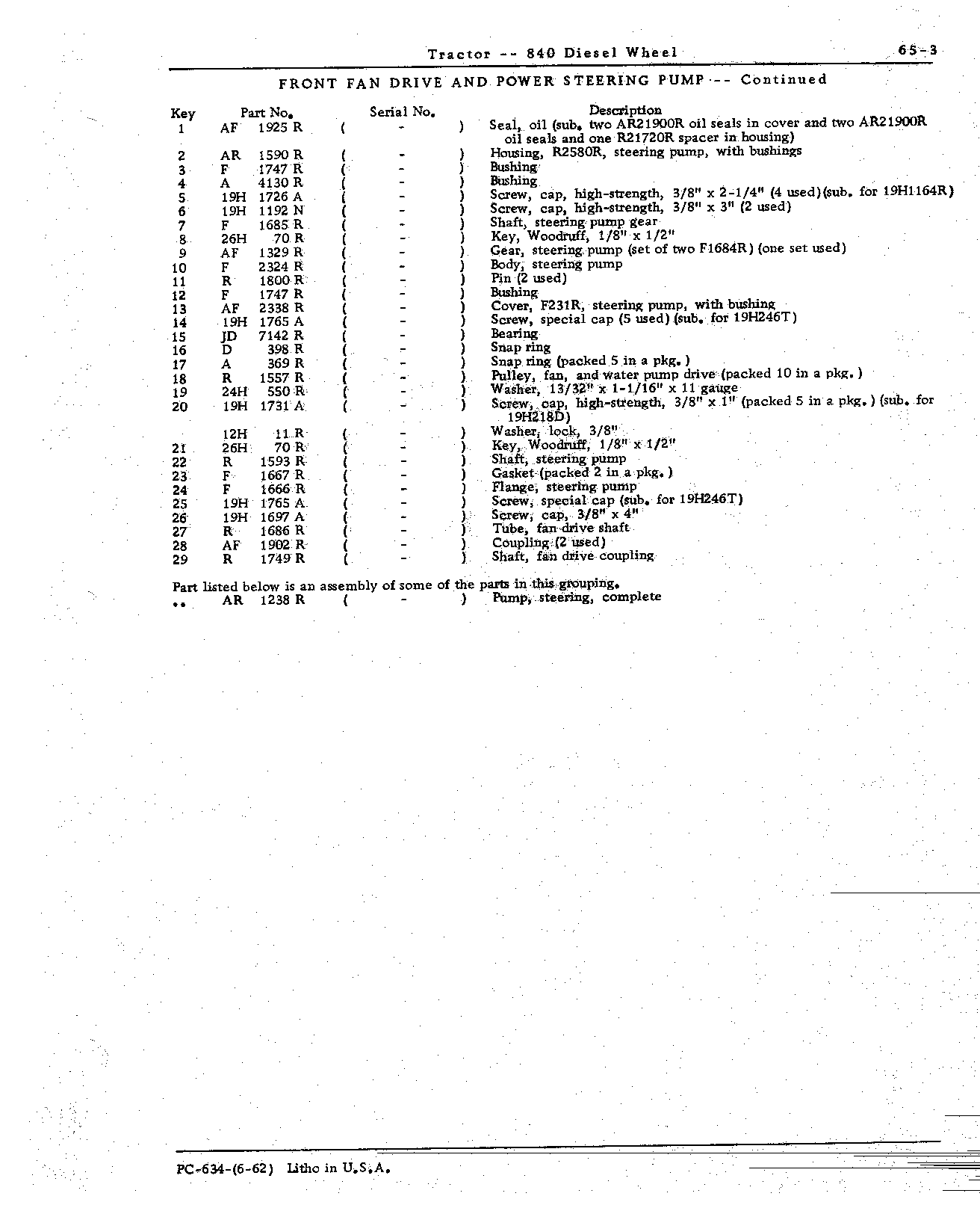 Power Steering (Continued)