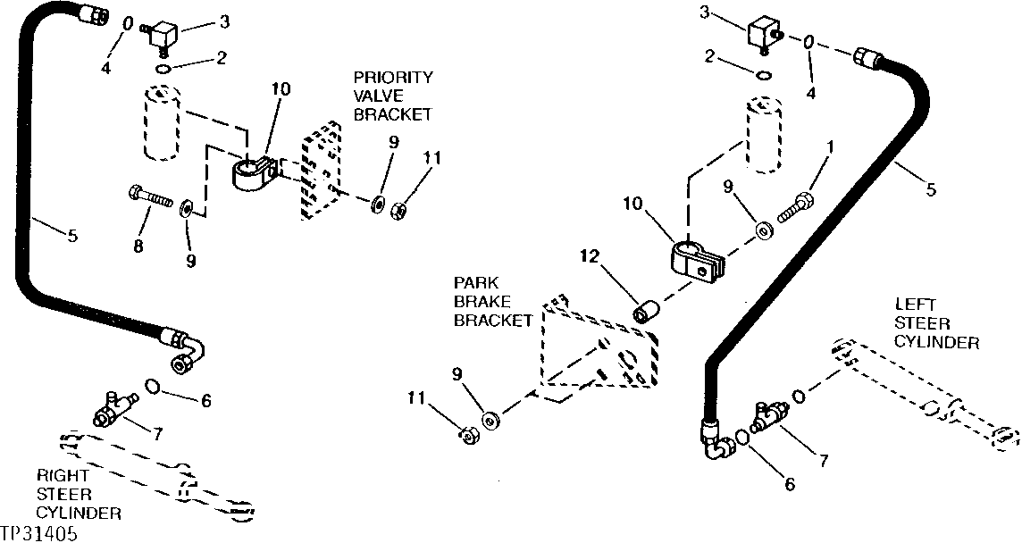 Steering Cylinder Accumulator Hydraulics (644E) (523613 - )
