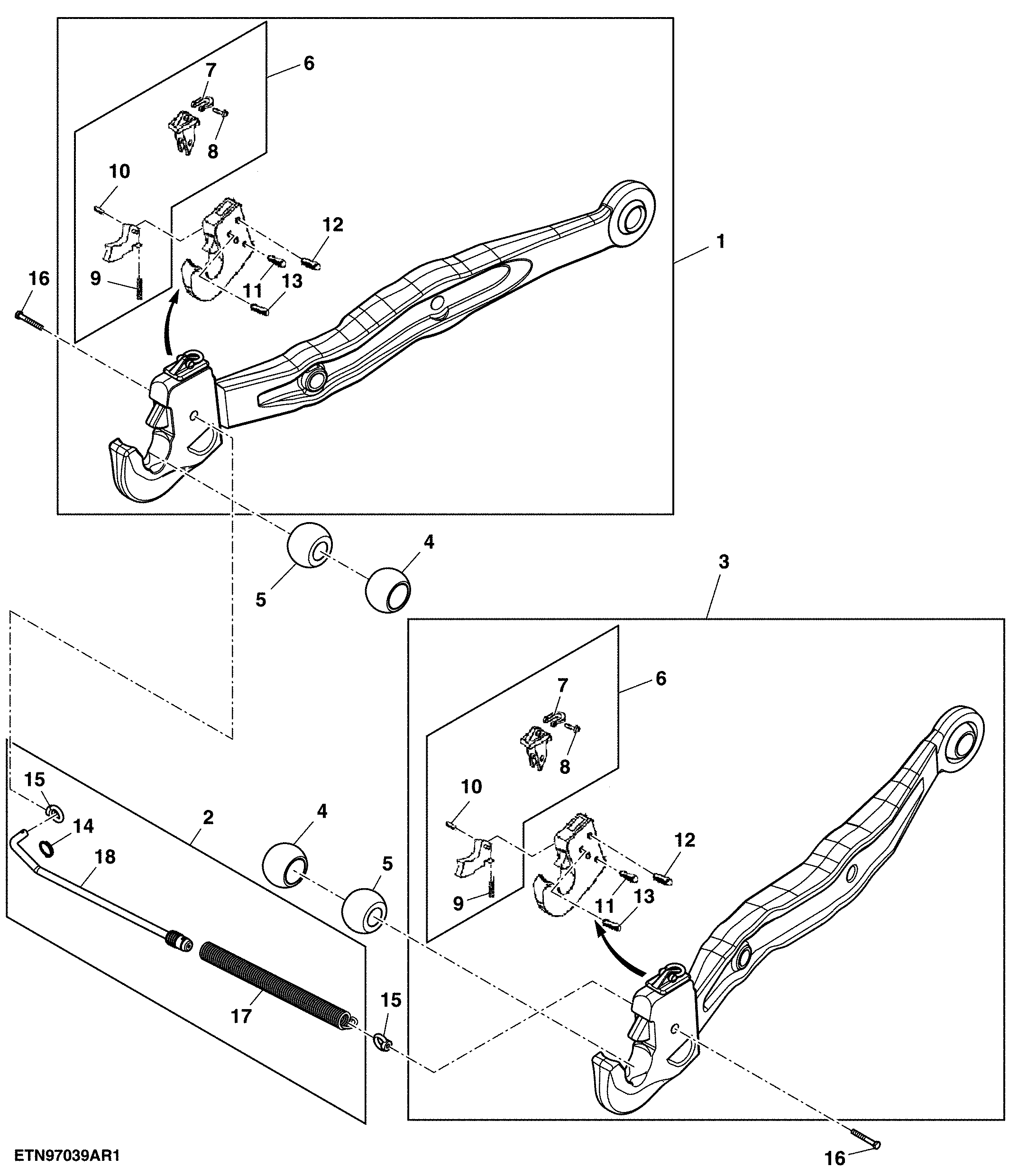 Draft Link, W/ Hook, Category IV, W/ Sway Blocks