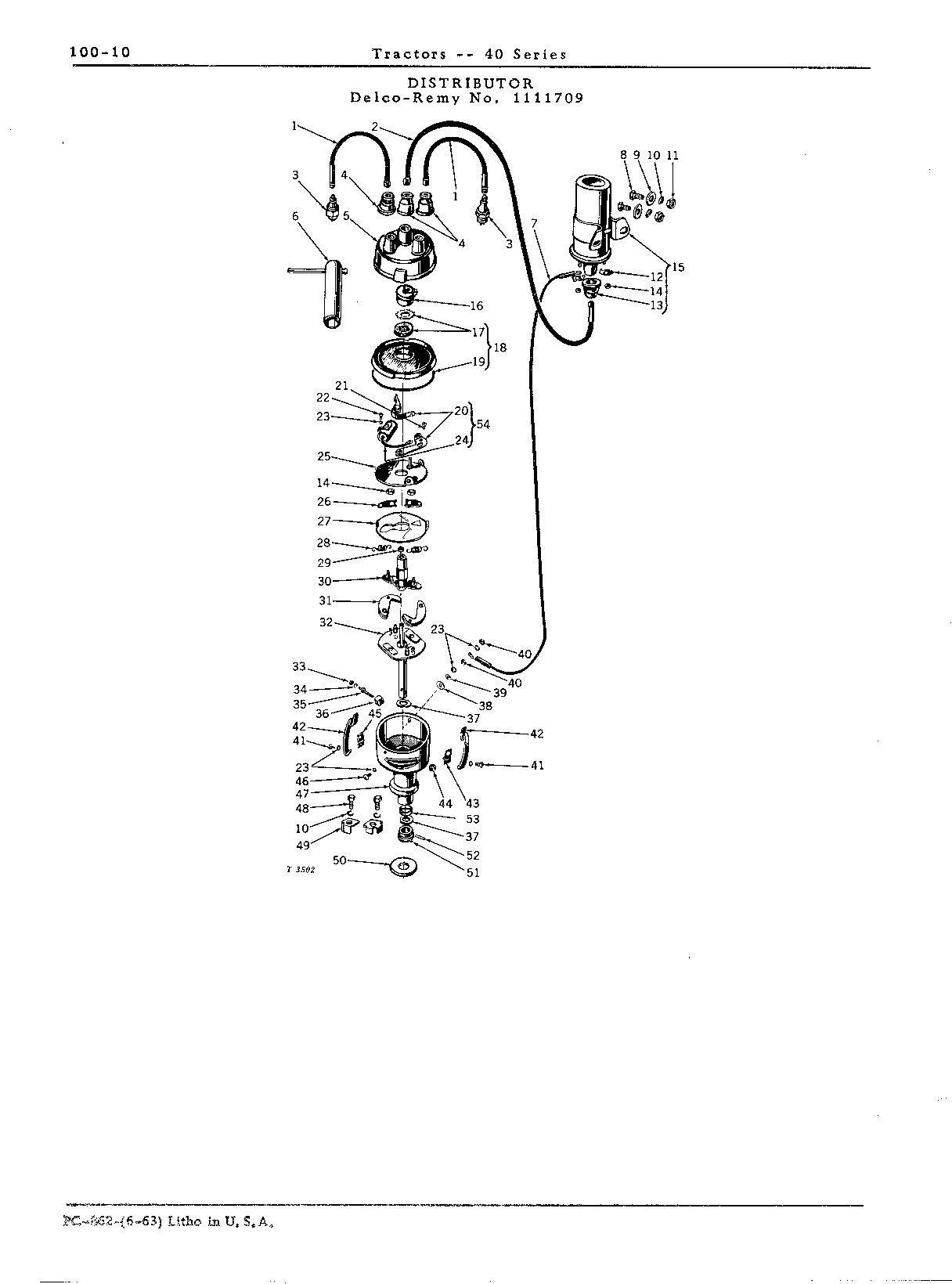 Condenser, distributor