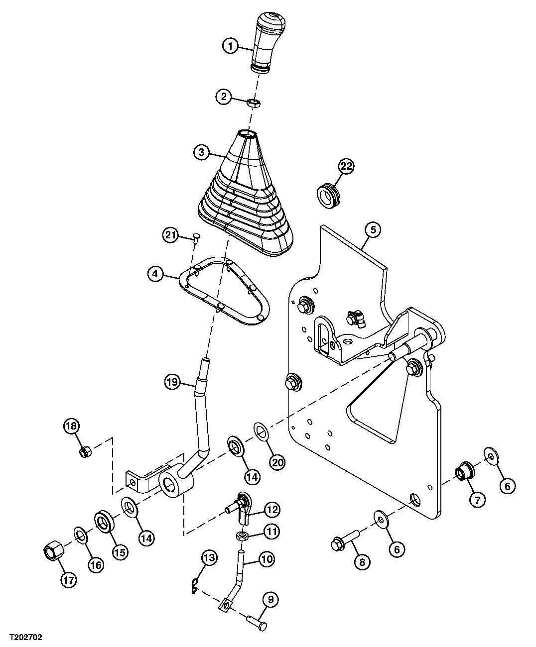 BLADE LEVER AND SUPPORT (SF AND DF) (MECHANICAL)