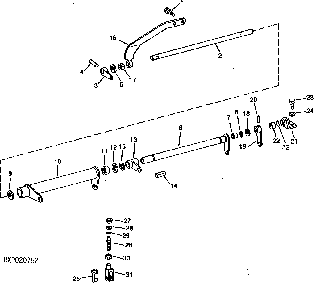 Selective Control Valve Control Linkage (W/ Cab) ( - 033918)
