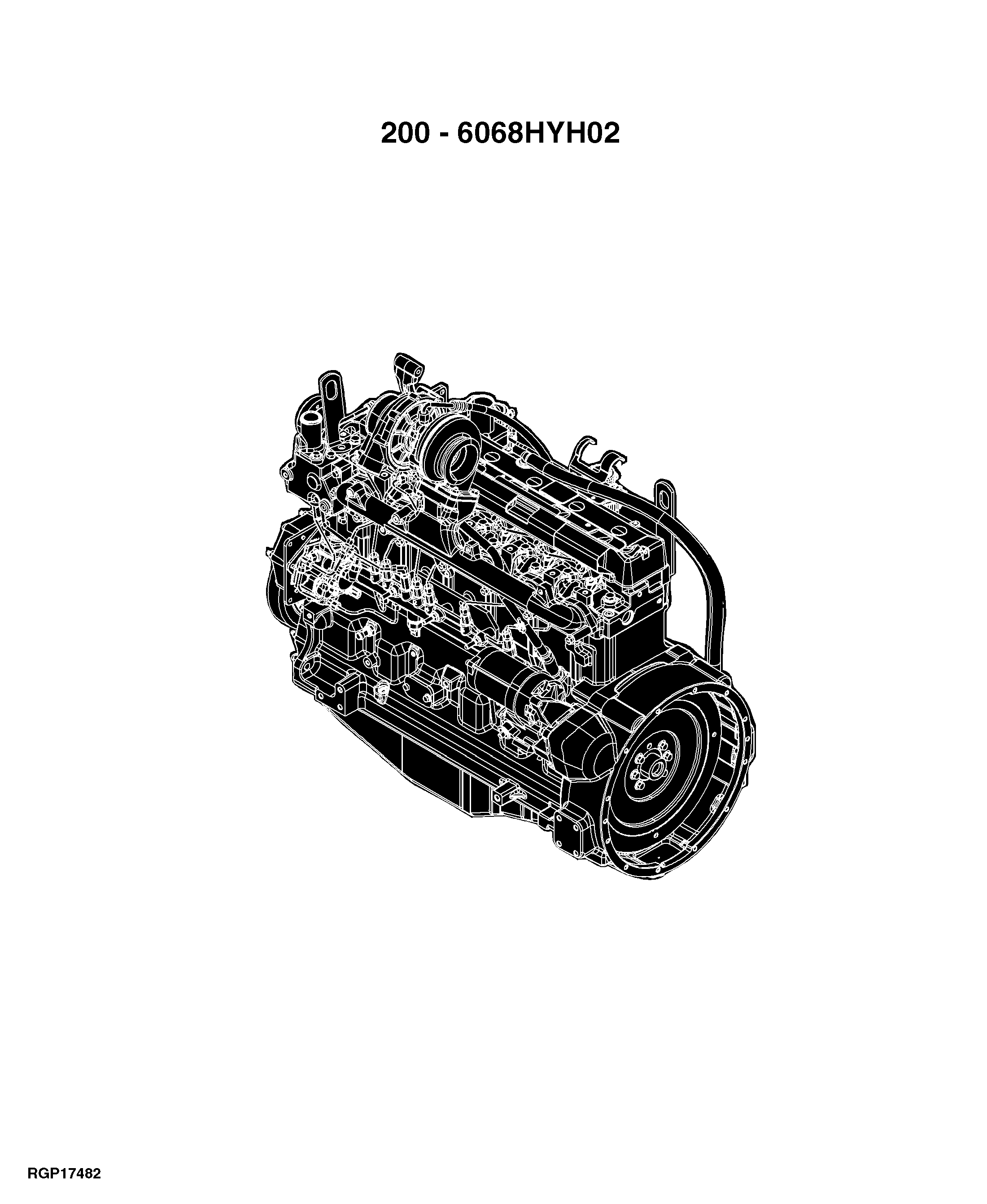 1854 Tractor (Engine 6068HL284, 6068HYH02) (China Edition)