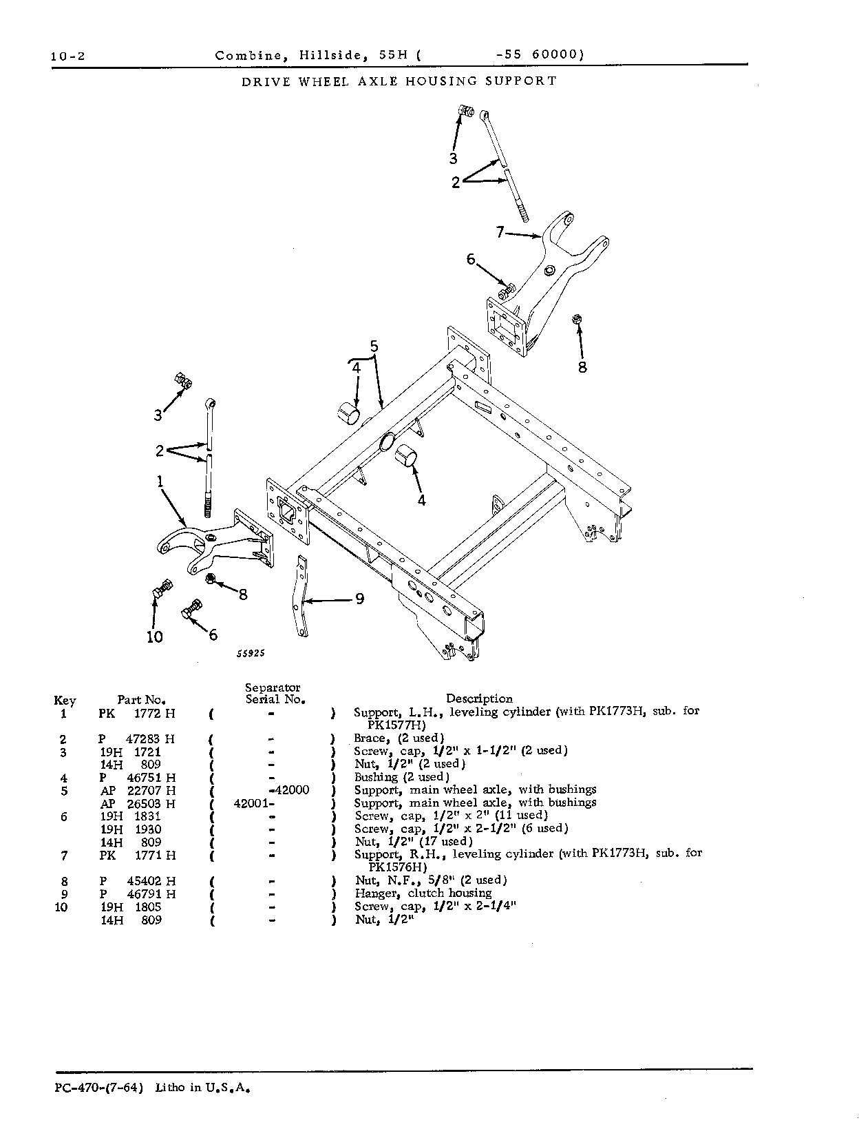 Drive wheel axle housing support