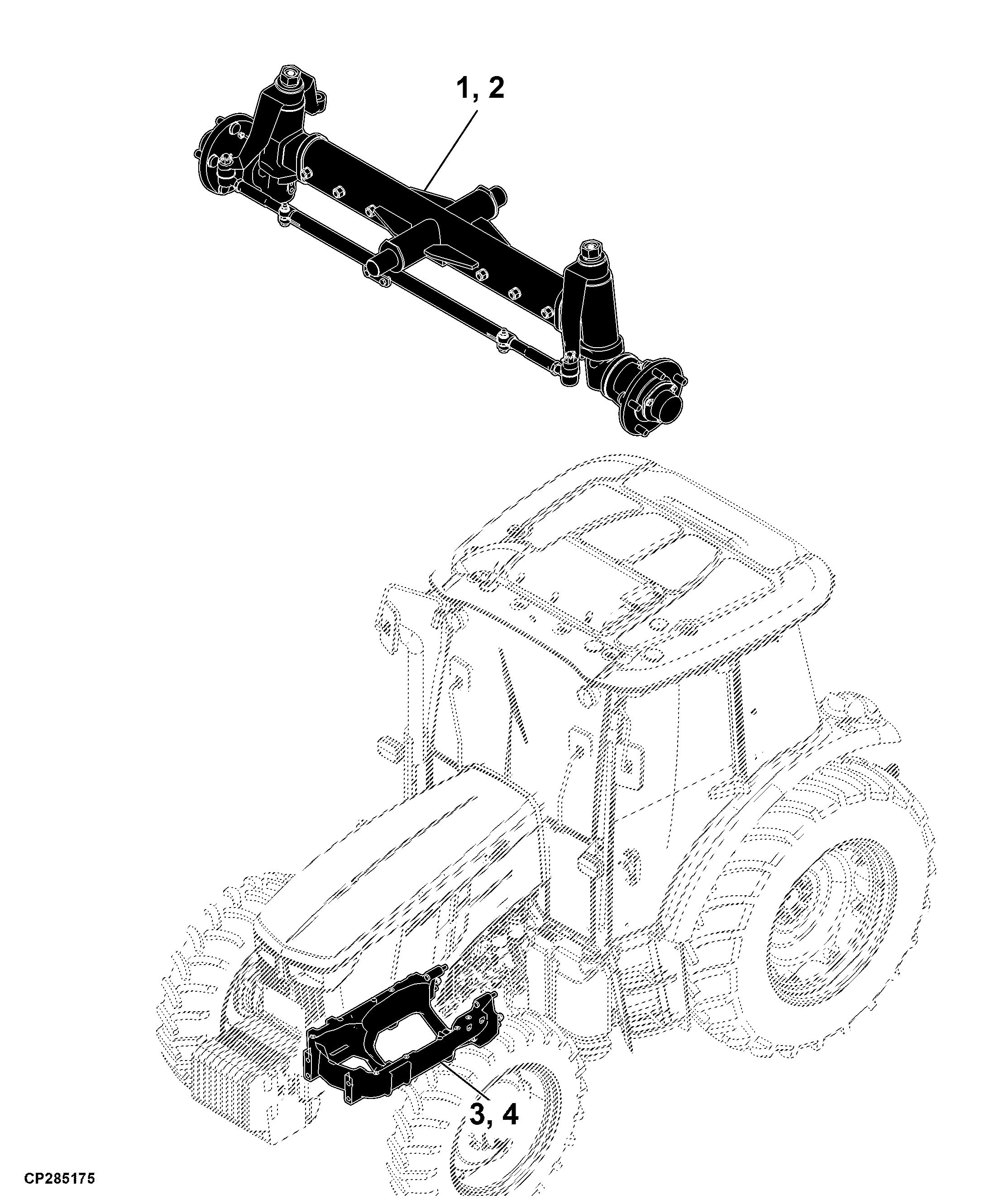 56 Front Axle