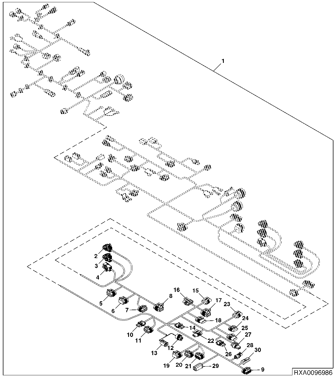Chassis Wiring Harness Connectors (3/3) (EV) ( - 012999)