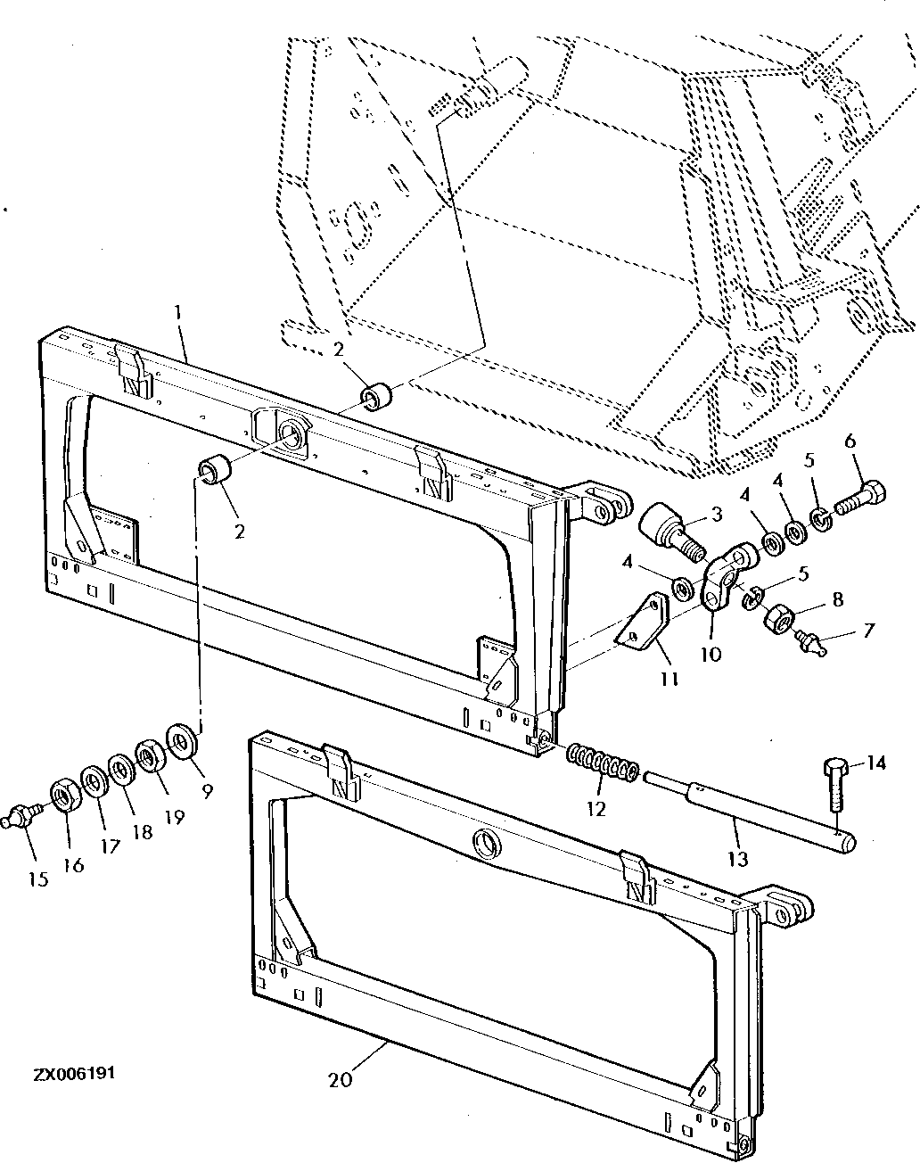 Feeder House-Oscillating Plate, Leveling System