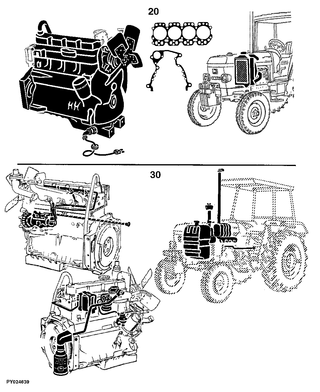 2250, 2450, 2650 Tractors (Collar Shift Transmission) (Europe Edition)