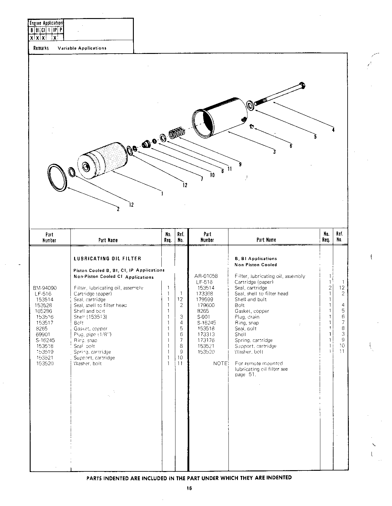 Section 20 - Cummins Engine Lubricating Oil Filter