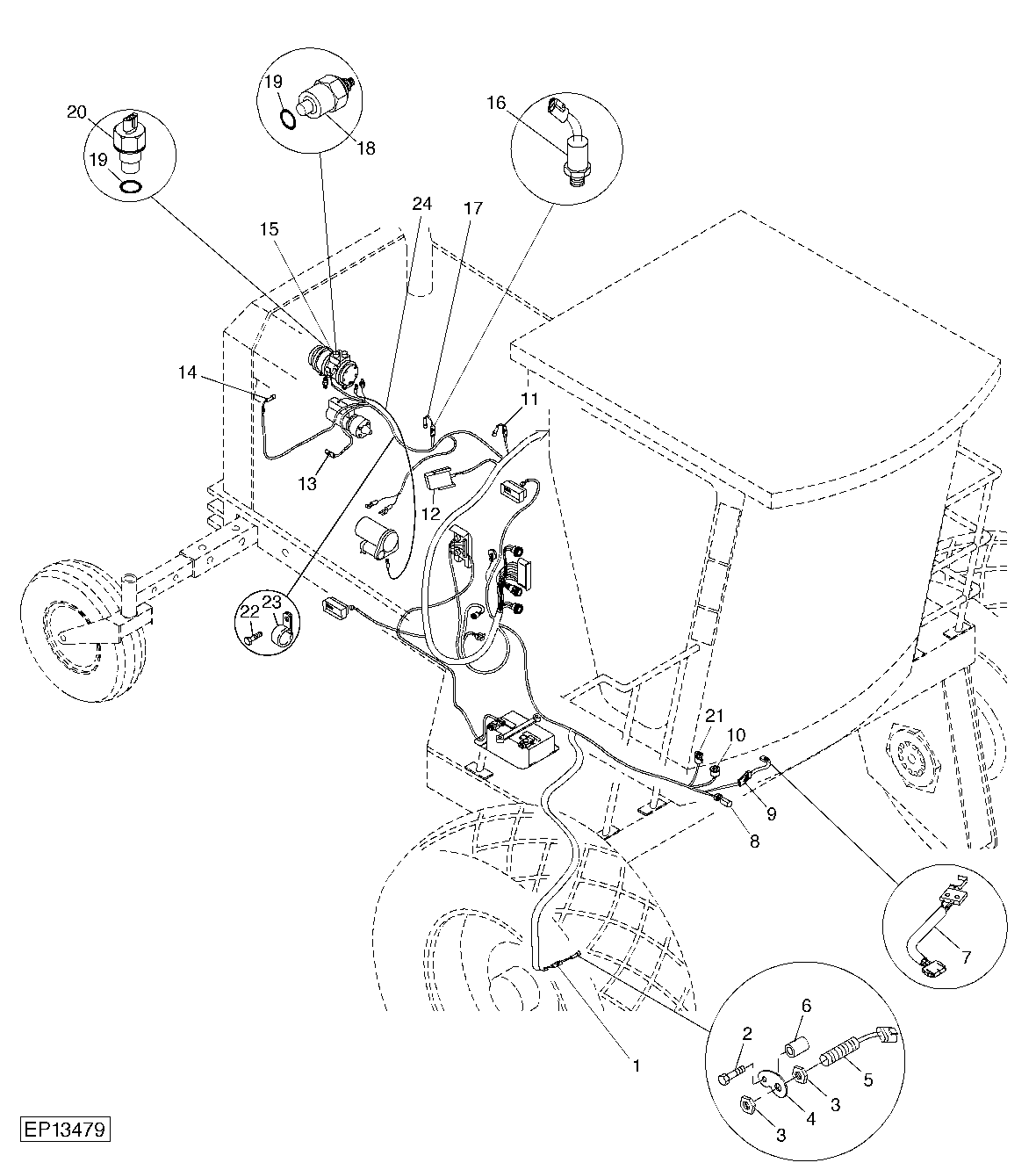 WIRING HARNESS (RIGHT SIDE) (MAIN TRACTION)