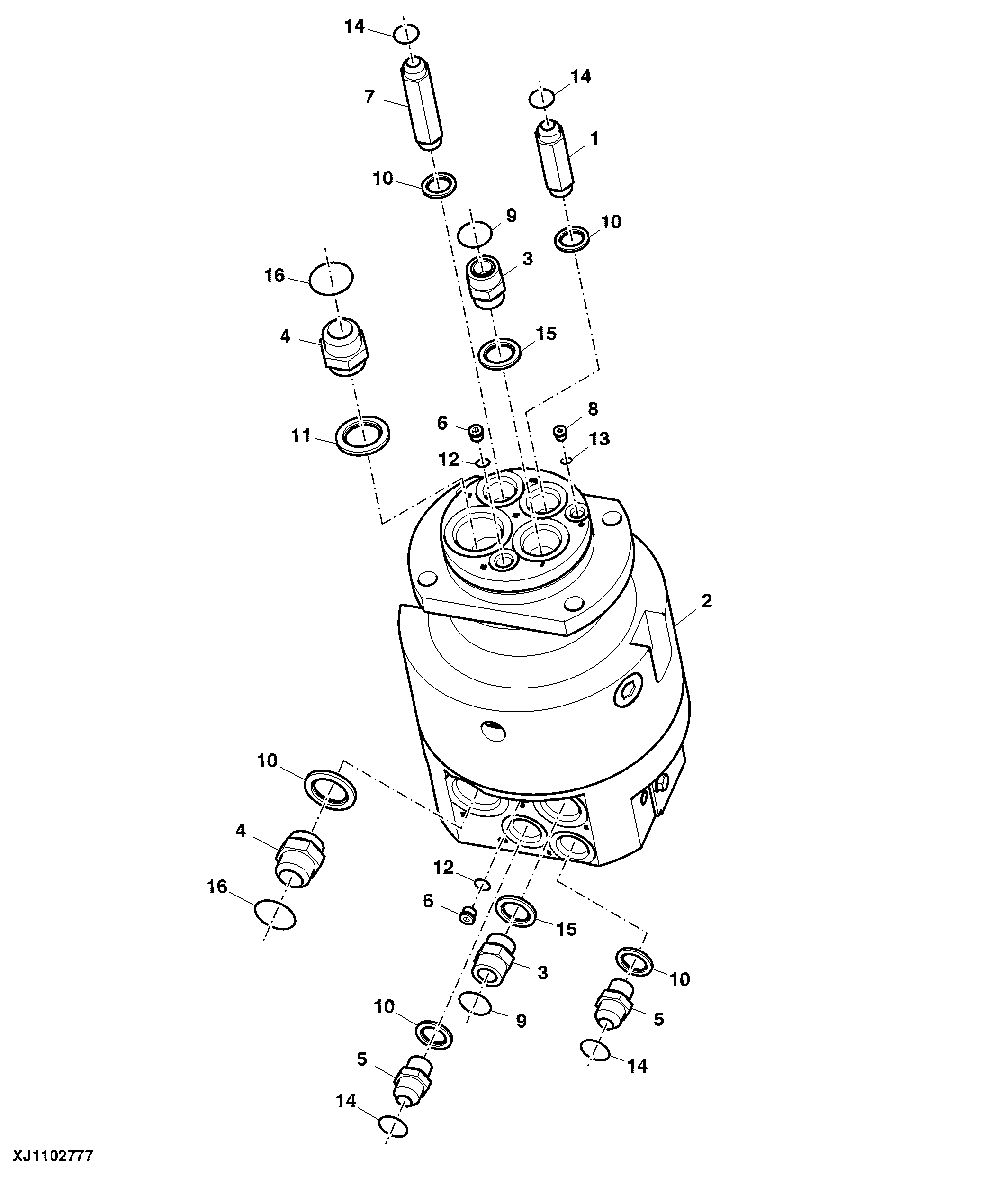 Hydraulic Assembly (Continuous Rotation) ( - 000185)