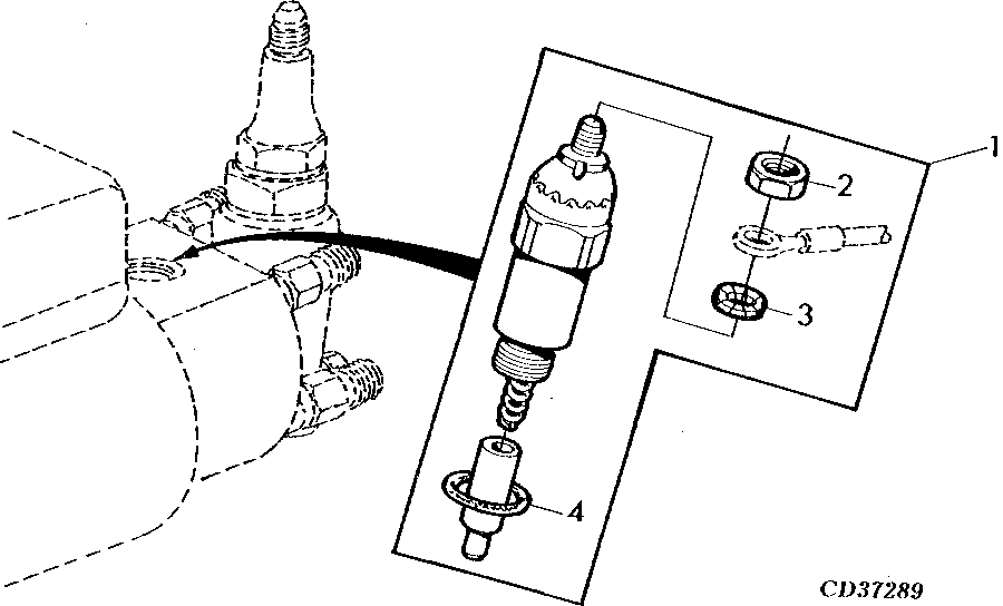 FUEL INJECTION PUMP, SOLENOID (ENERGIZED TO RUN)