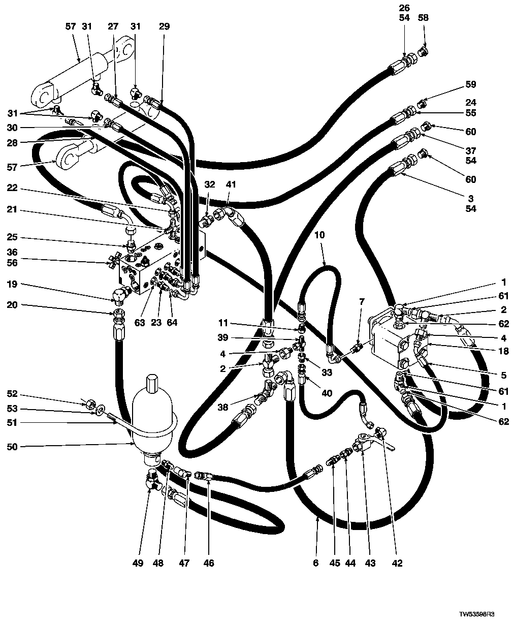 HYDRAULIC SYSTEM, ACCUMULATOR (WARATAH APPLICATIONS)