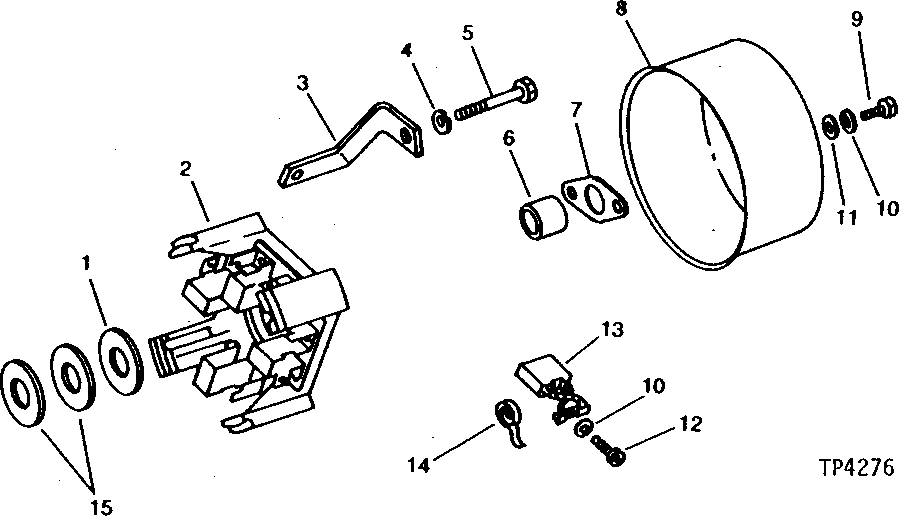 12-Volt Starter Commutator End Frame (Deere™ Number 028000-3971)