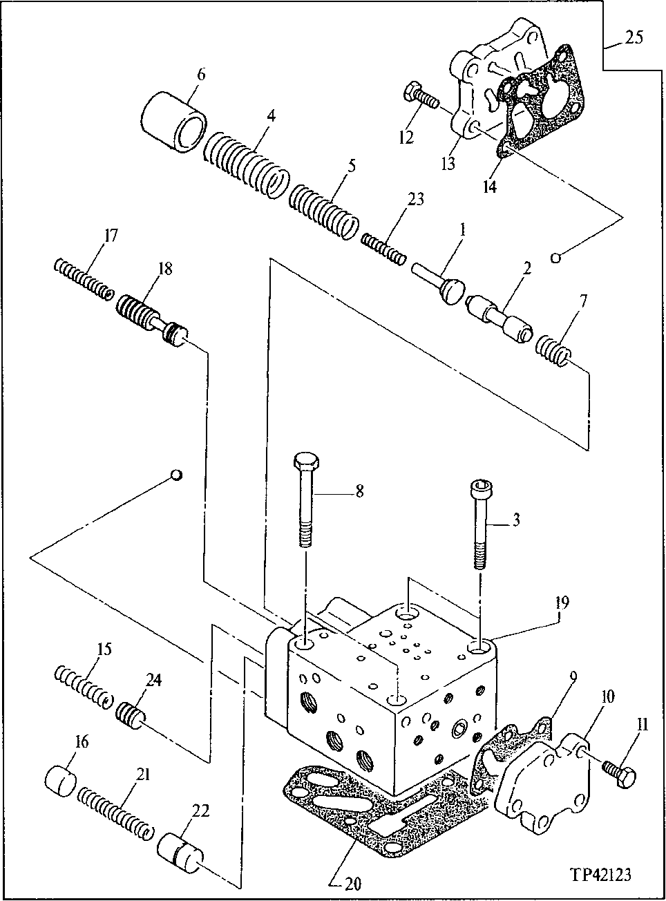 Power Shift Transmission Control Valve (Hi-Low Shift)