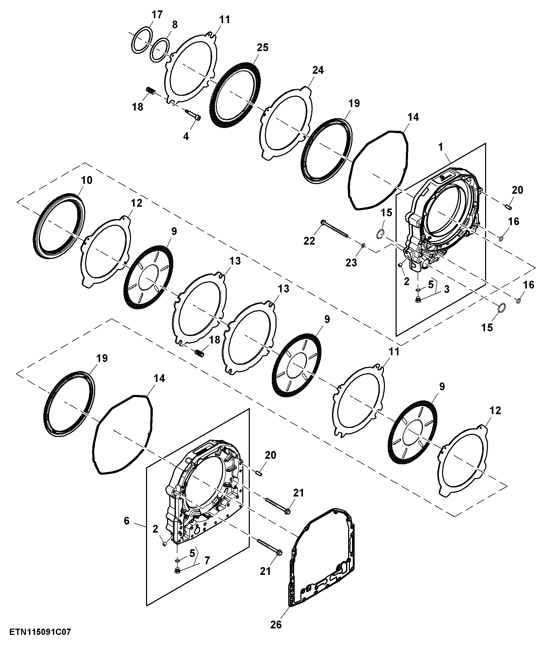 Planetary Brake Assembly, CommandQuad™ Transmission