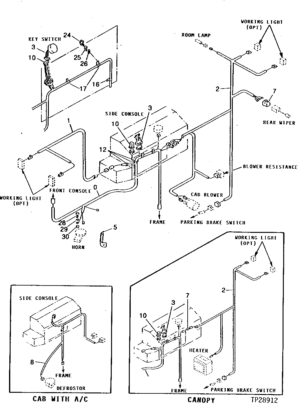 OPERATOR'S STATION WIRING HARNESS (STANDARDIZED) (000346 - )