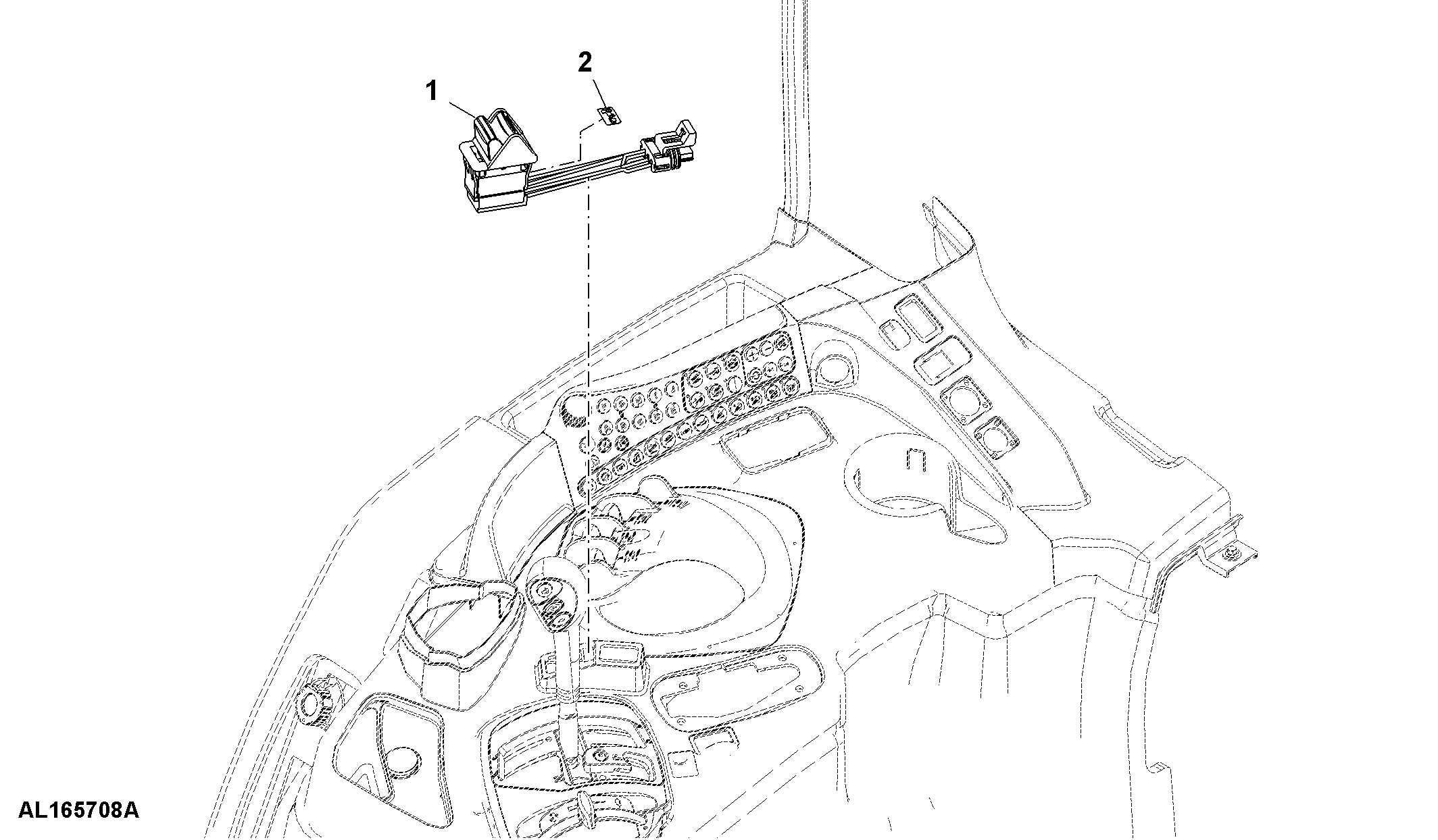 Front PTO, Control Switch, RH Console Controls