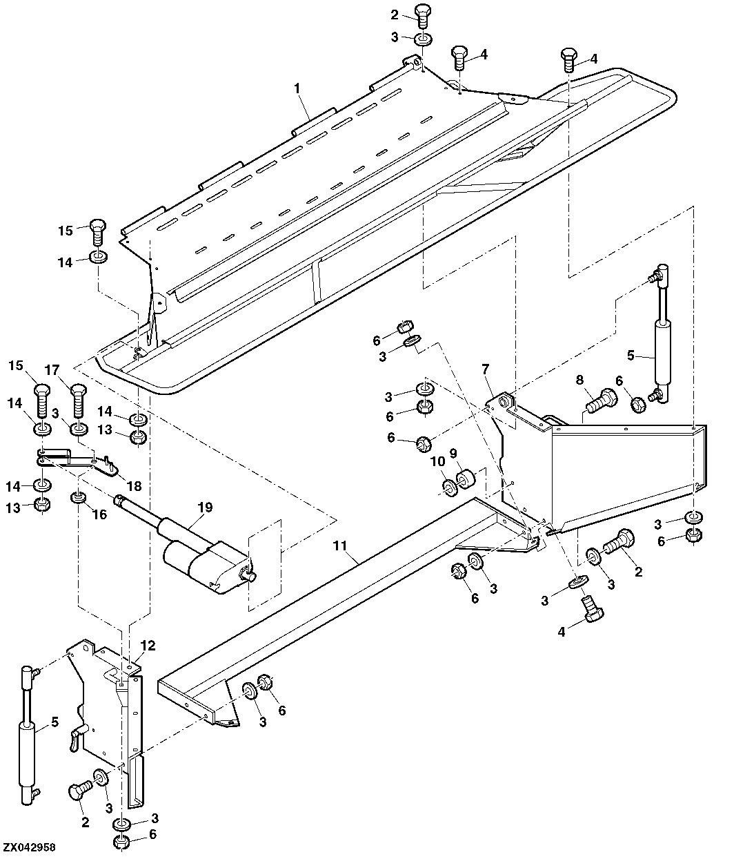 Straw Distributor With Electrically Adjustable Straw Deflectors (Premium) - Distribution Over 25 Ft