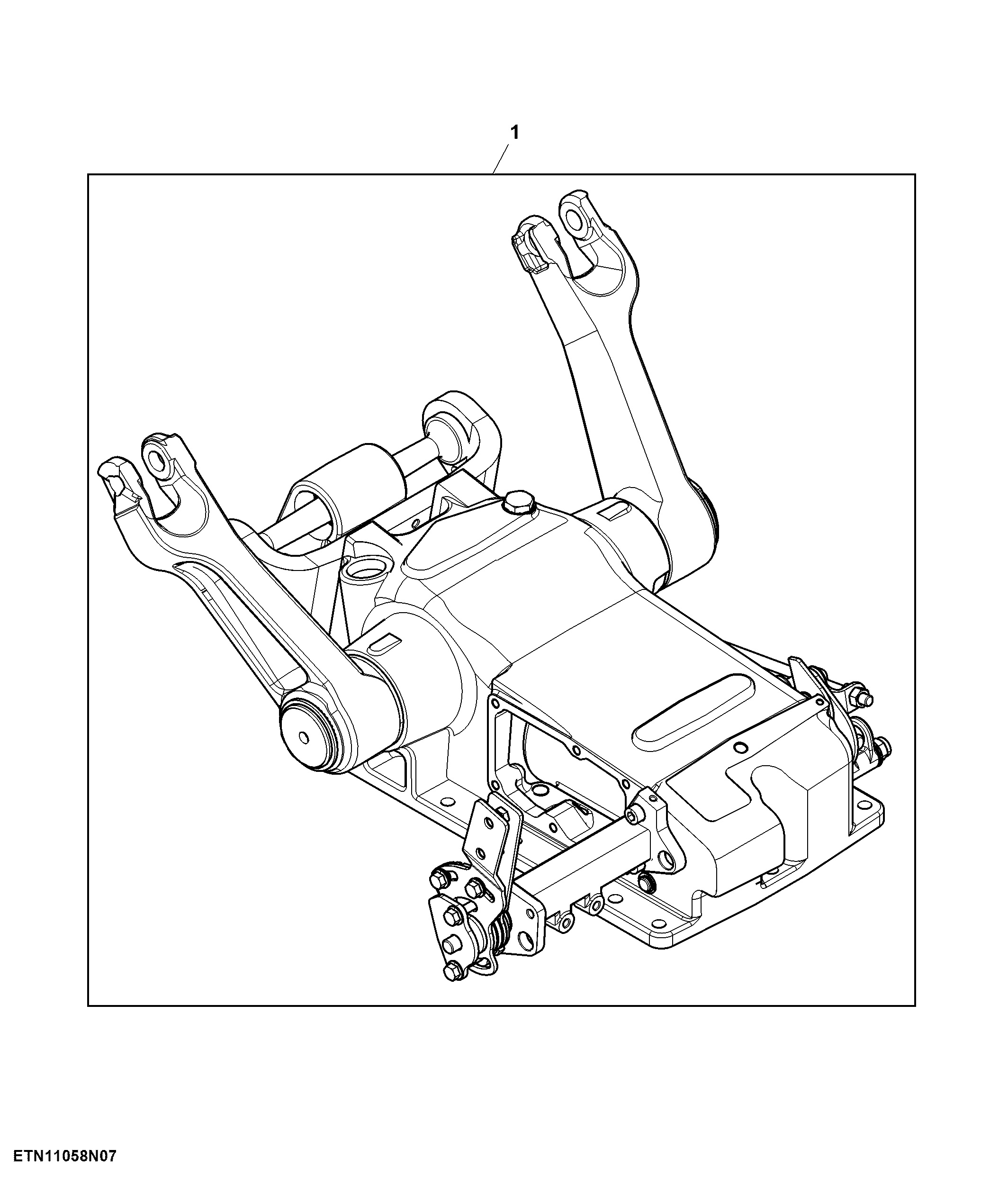 Rockshaft Unit, W/O QRL, W/O SCV
