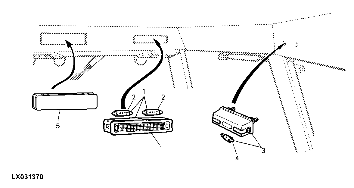 Dome Light / Radio Console, Low Clearance Cab