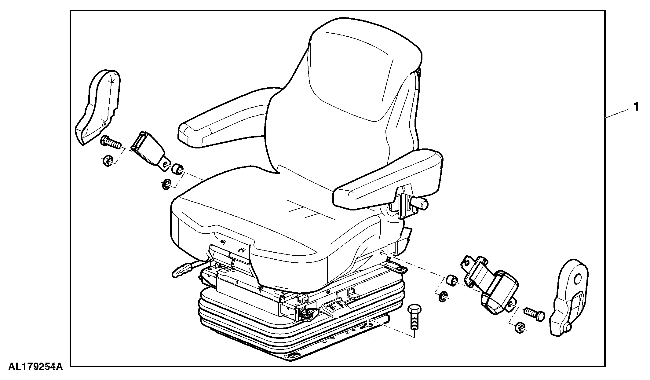 Attachment, Seat, Mechanical Suspended, MSG83/731