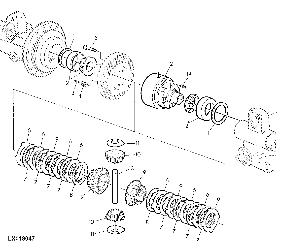 MFWD-AXLE, MULTIPLE DISK SELF-LOCK DIFFERENTIAL TYPE (AS2035)