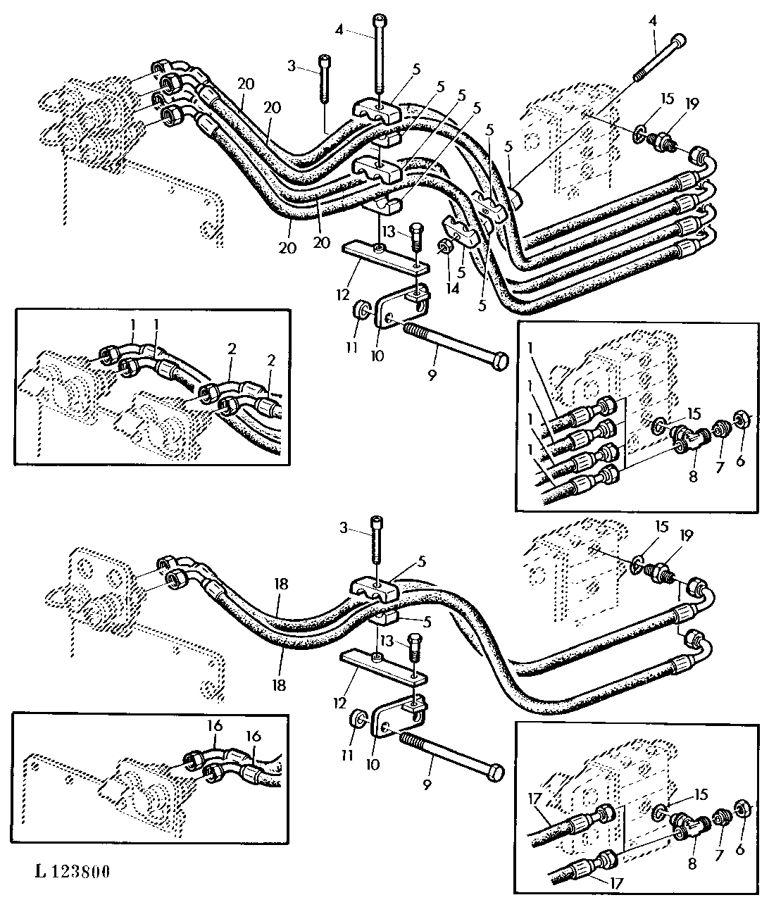 Oil Lines For Rear Quick-Disconnect Couplers (SCV Control Spool Type)