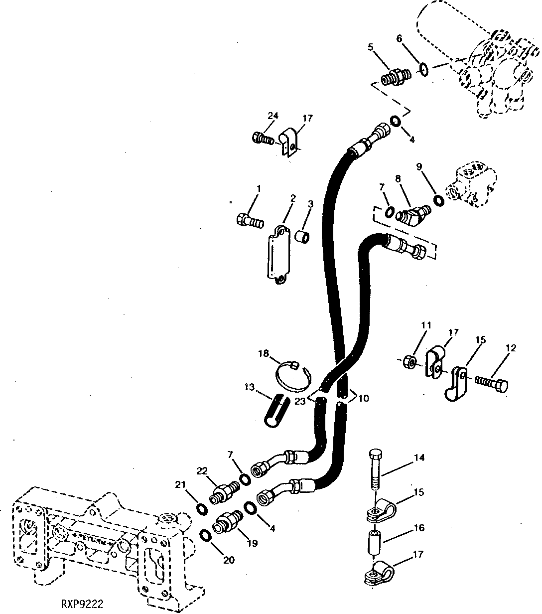 SELECTIVE CONTROL VALVE PRESSURE AND RETURN LINES