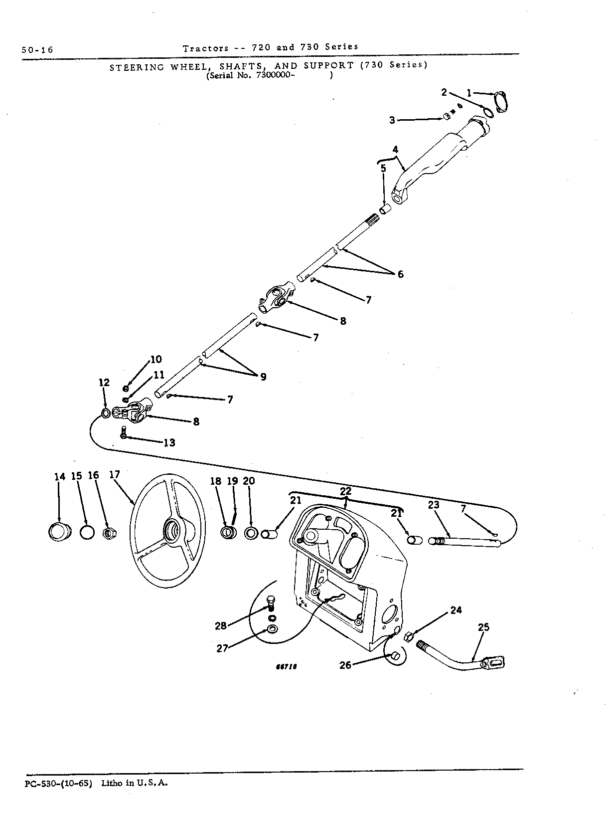 Shaft, steering and wheel (Continued)