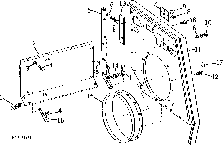 ENGINE COMPARTMENT REAR SHEET AND INSTRUMENT WALL (101301 - )