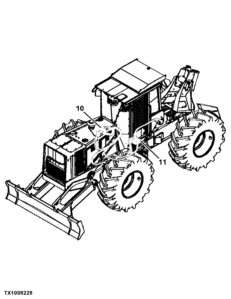 540H Cable Skidder (PIN: 1DW540HX_ _D630436 - D666892)