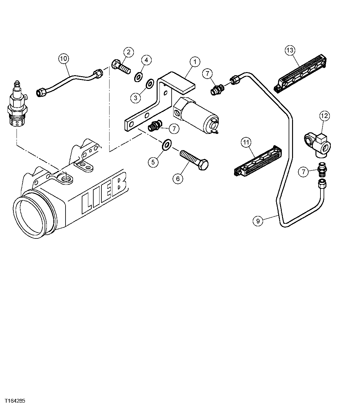 Fuel Pre Heater Fuel Lines, Flow Control Valve And Bracket (006200 - )