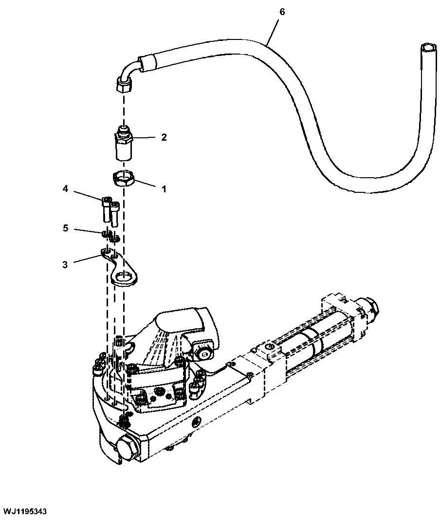 Sensor Housing for BEI Saw Sensor and Protection Hose (001530 - )