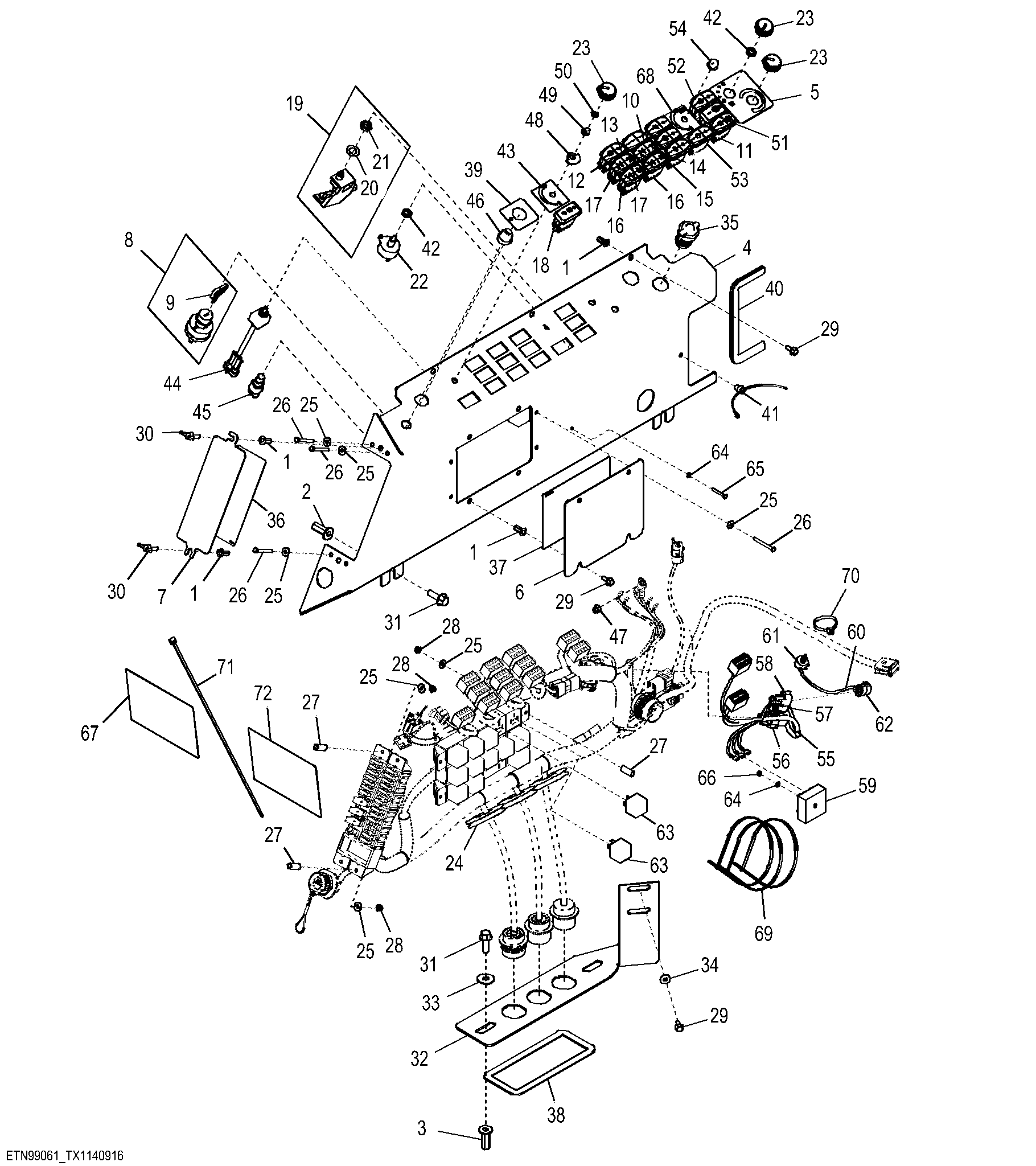Console Controls / Switches, Circle Saw / Mobile Hydraulics
