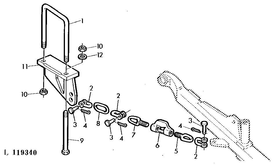 Stabilizer Chain (With Telescopic And Hook-Type Draft Links)