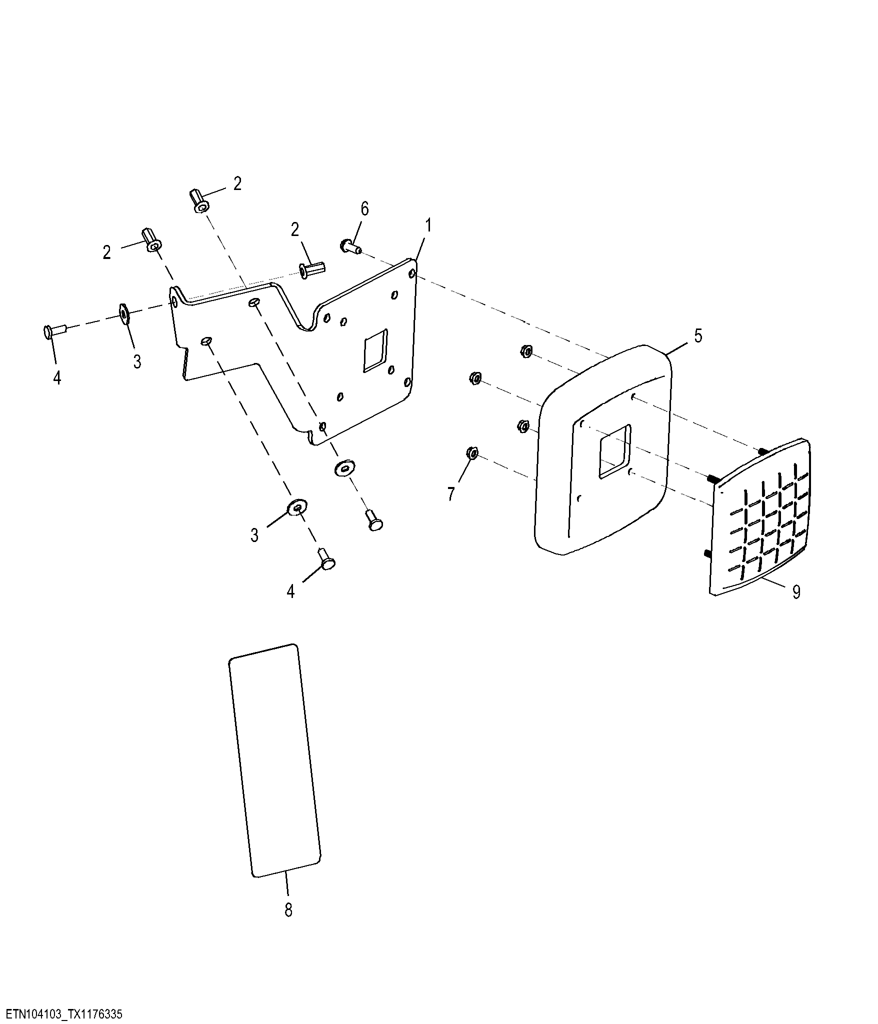 Cab Sealed Switch Module (SSM), Electrohydraulic (EH) Control ( - 406028)