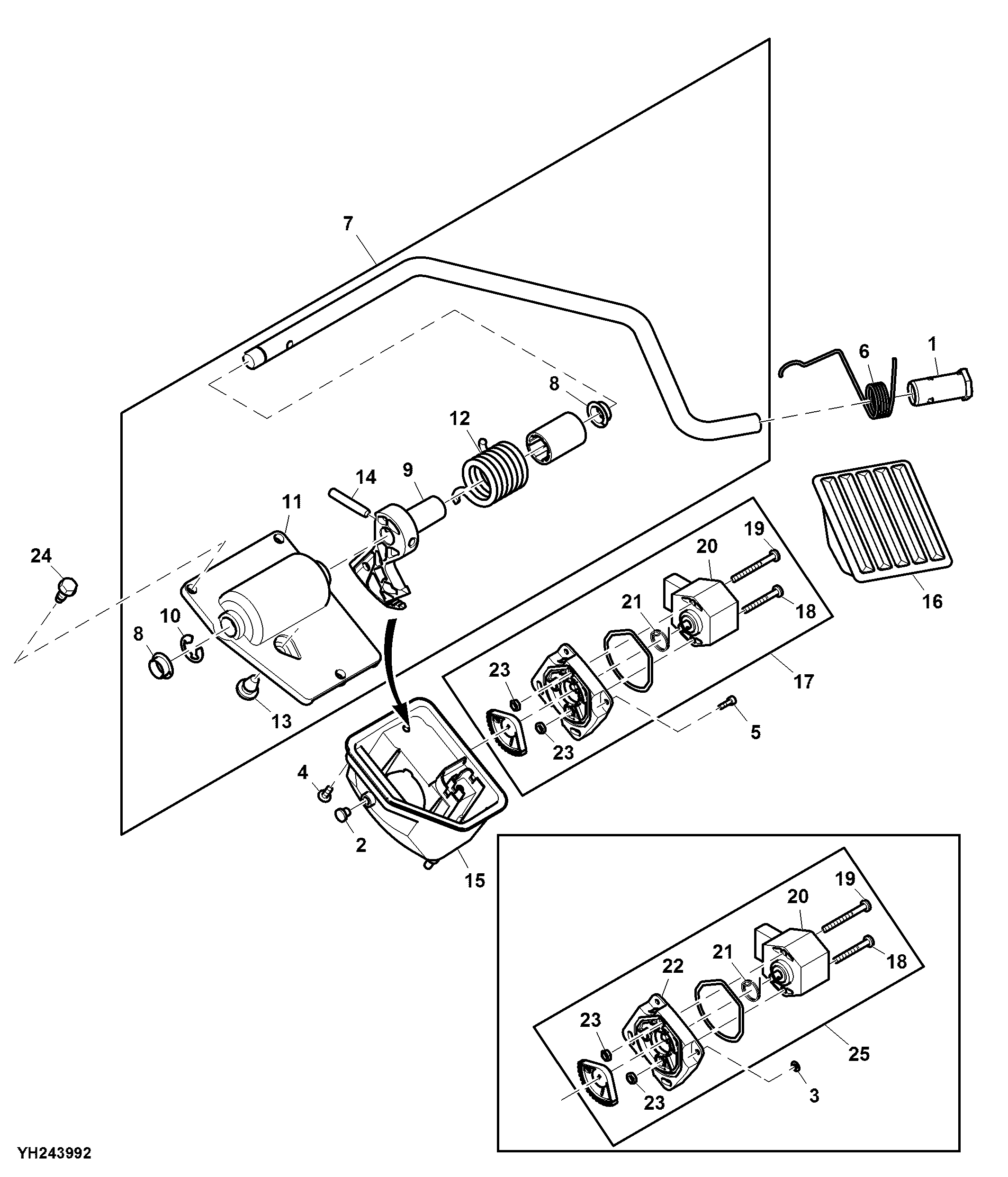 Accelerator Pedal with Electronic Speed Control