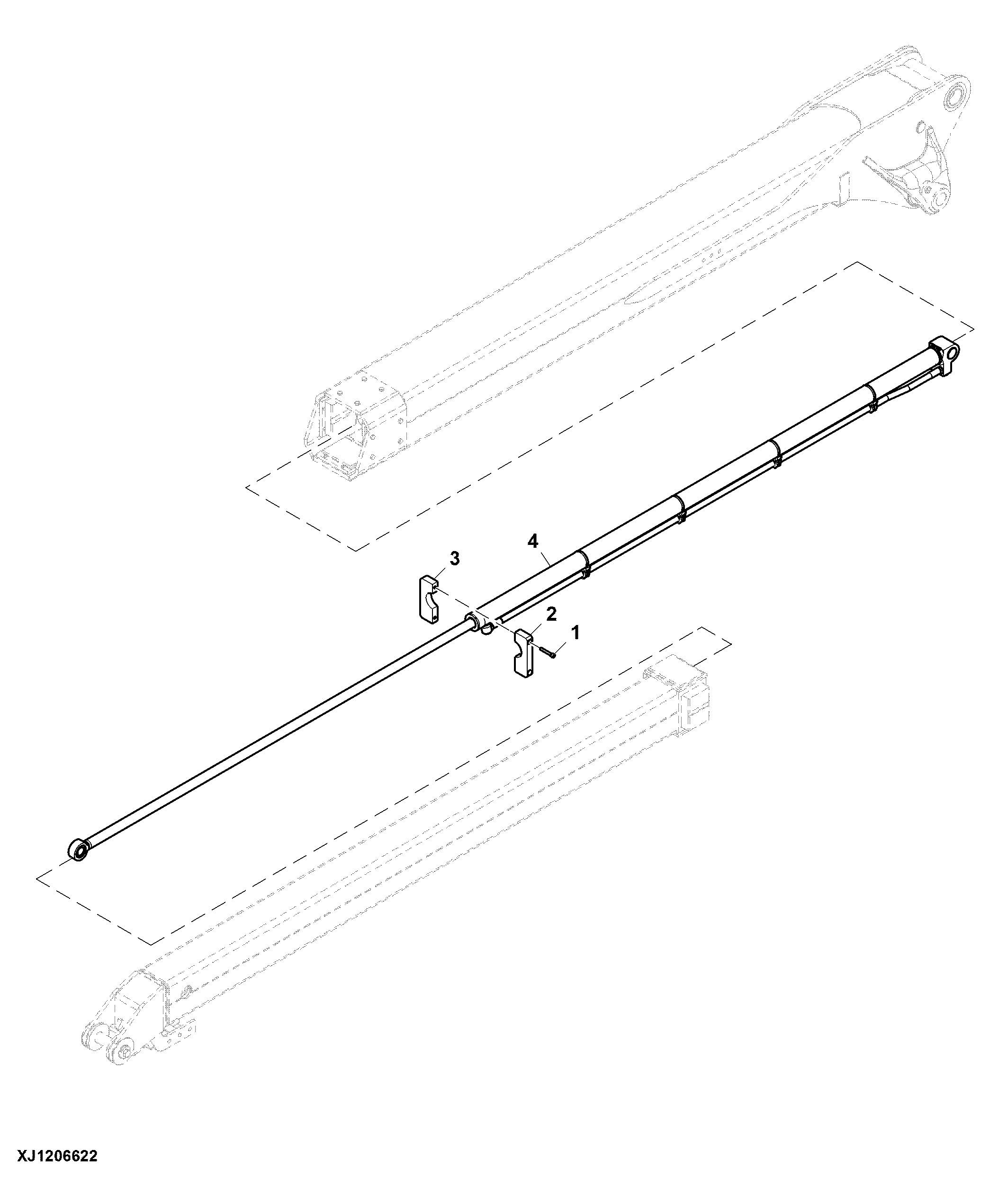 Mounting, Hydraulic Cylinder, Extension Boom, CH910/ CH911