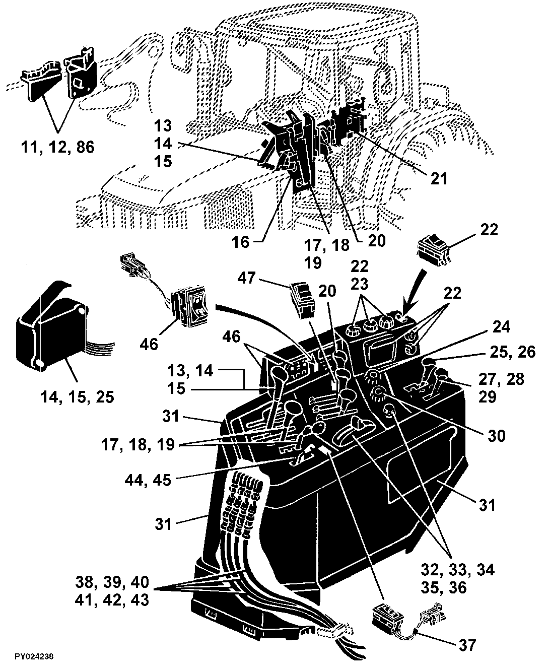 92 OPERATORS STATION, CONTROLS, ACCESSORIES