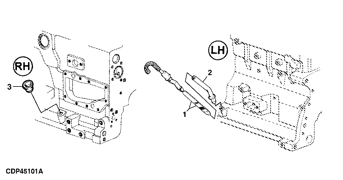 DIPSTICK / GUIDE (LEFT HAND SIDE)-(LATE DESIGN)