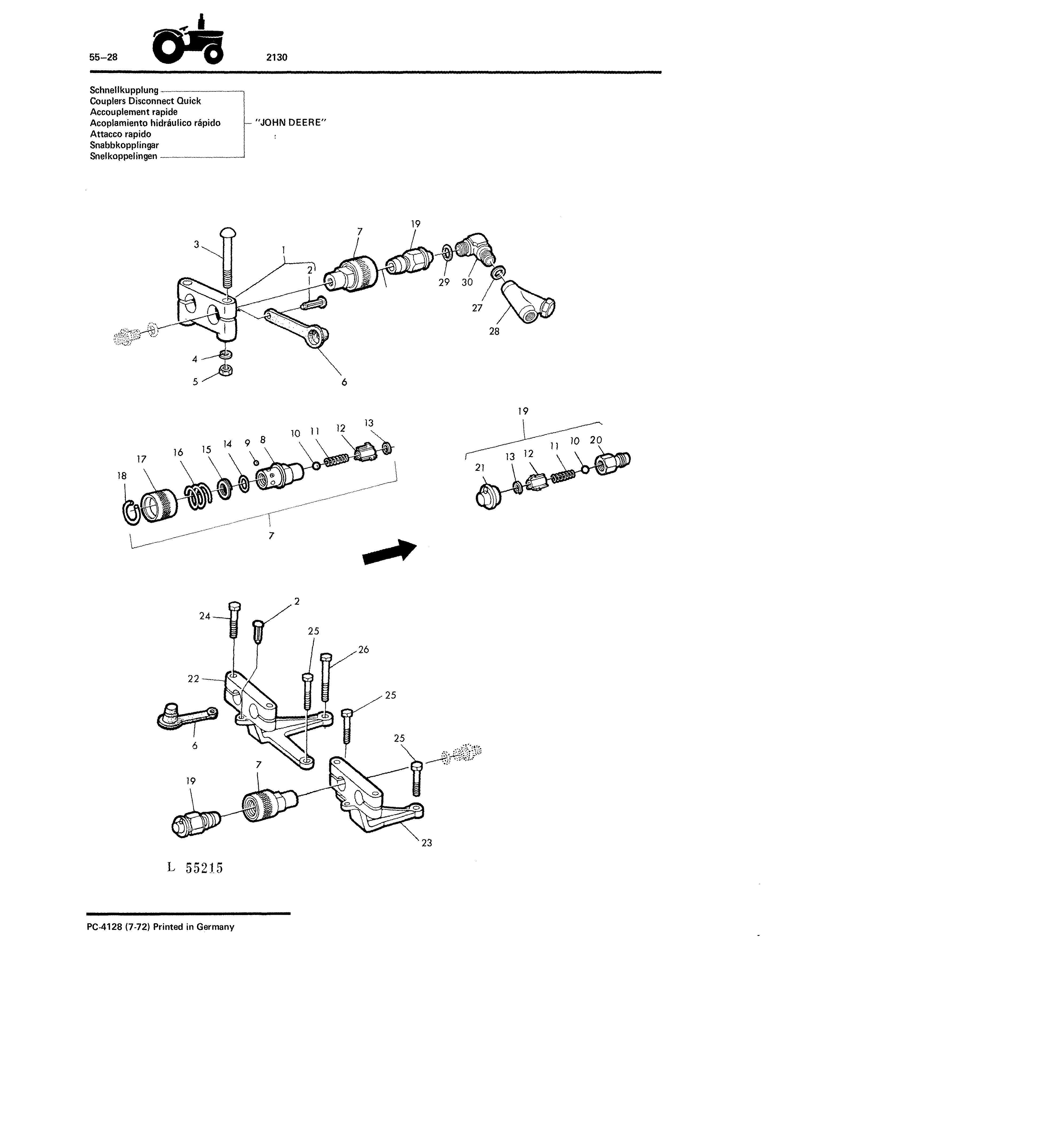 Couplers Disconnect Quick "JOHN DEERE"