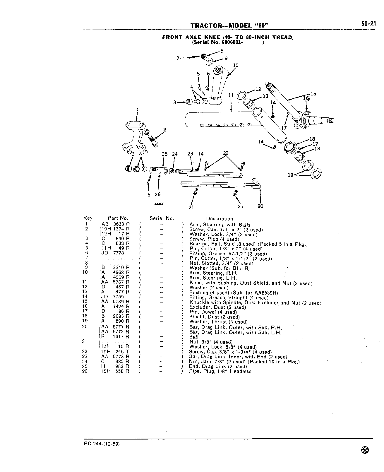 Section 50-Steering Mechanism, Front End Equipment,and Rear Wheels (Continued)