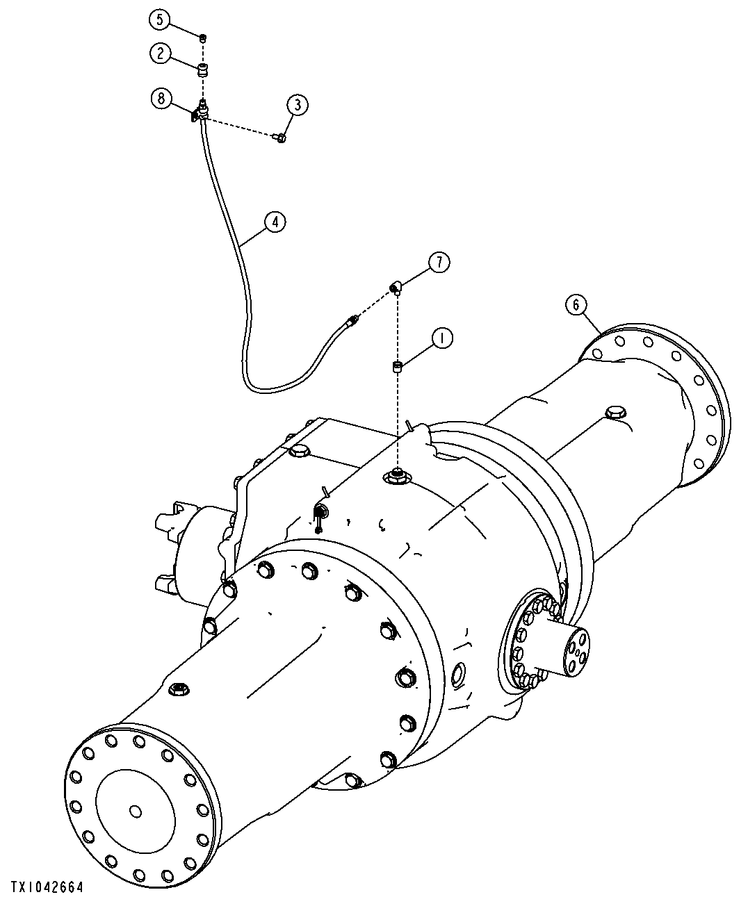 Rear Axle with Hydraulic Differential (Heavy Duty Wide)