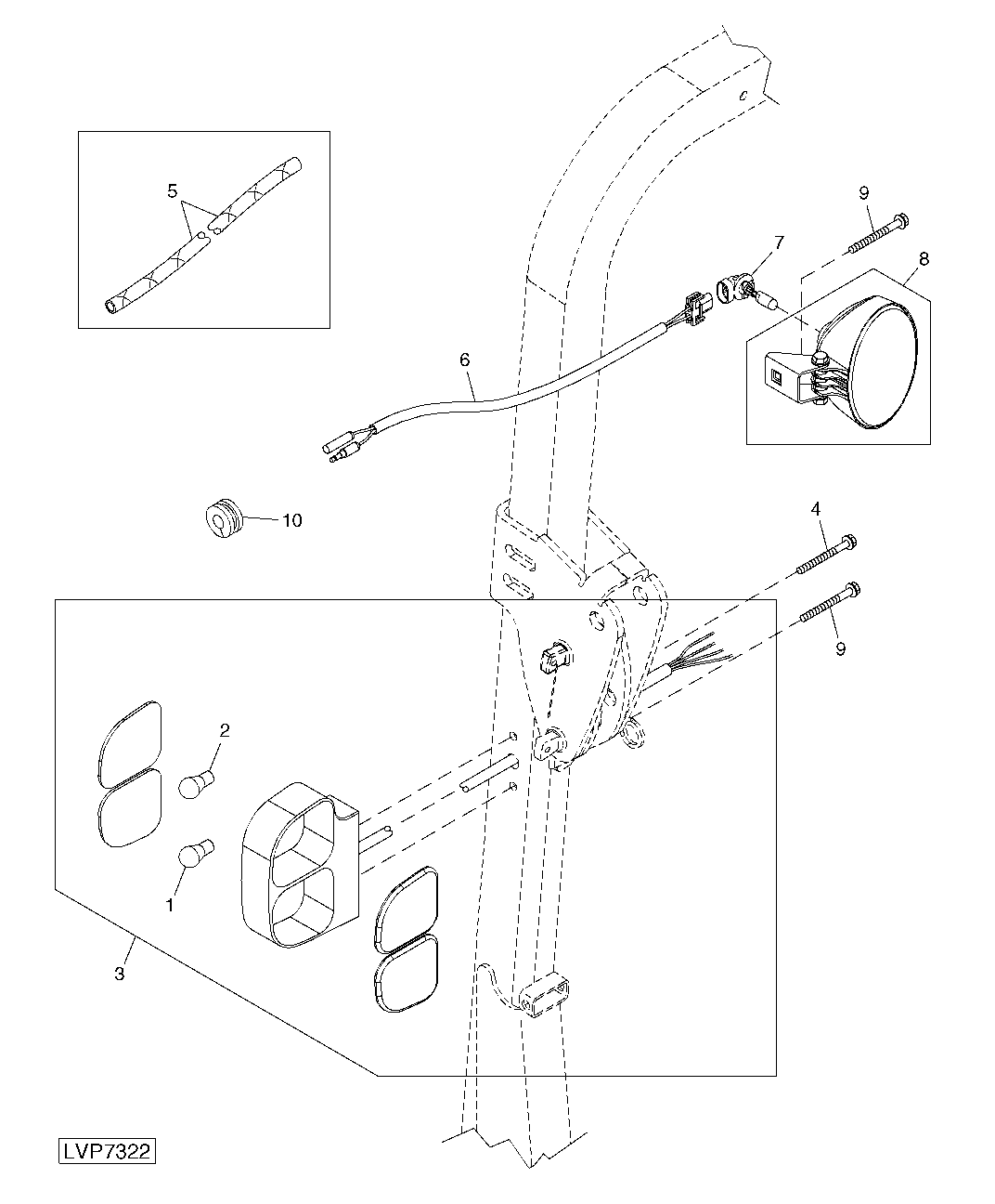 WARNING LIGHTS / TAIL LIGHTS (STRADDLE MOUNT)
