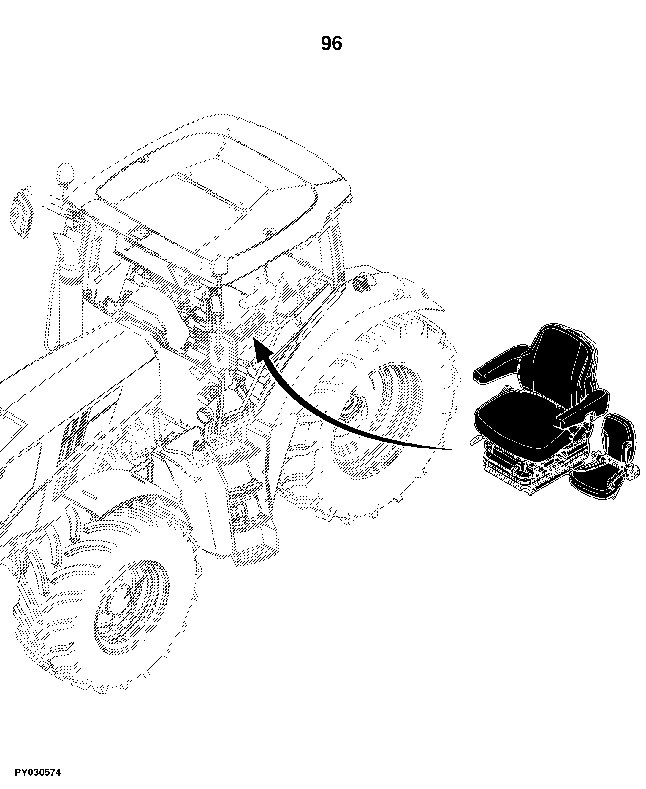 6210R Tractor (North America Edition, Engine SN: 6068RXXXXXX)(Interim Tier 4)